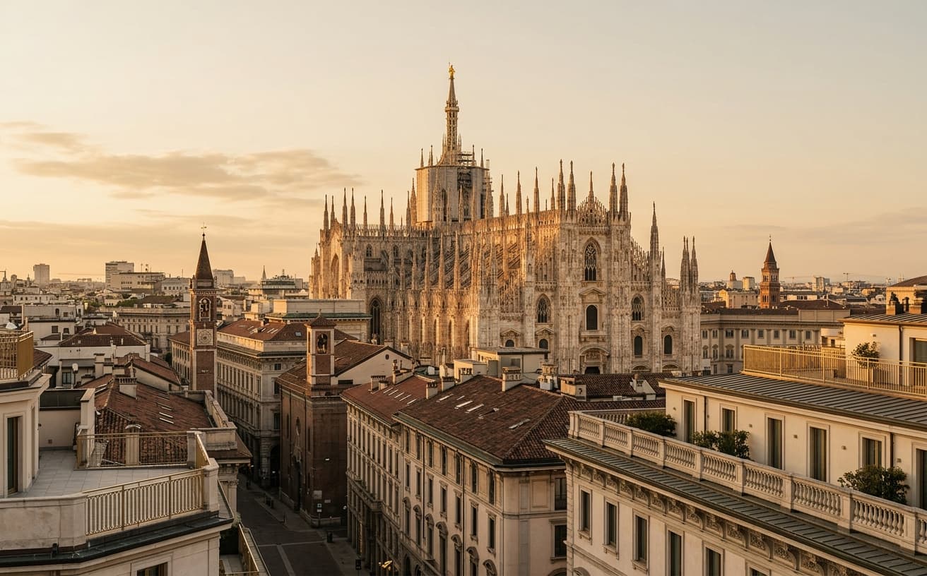 Economy travel to Milan